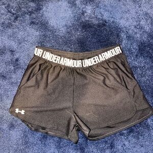 Black Under Armour Women's Play Up Shorts Size M 3" Inseam